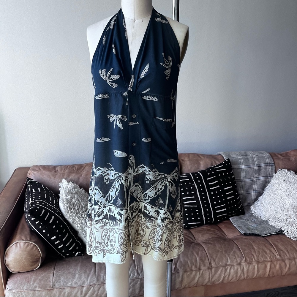 Hawaii Dreamin’ Halter Dress; Size Small